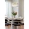Z-Lite Carnaby Chandelier, 6-Light, 24.25 In.W x 12 In.H, Modern Gold/Clear Ribbed 7504P24-MGLD - alternate 2